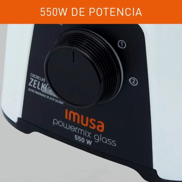 Licuadora IMUSA LM283156 Powermix Glass - Imagen 2