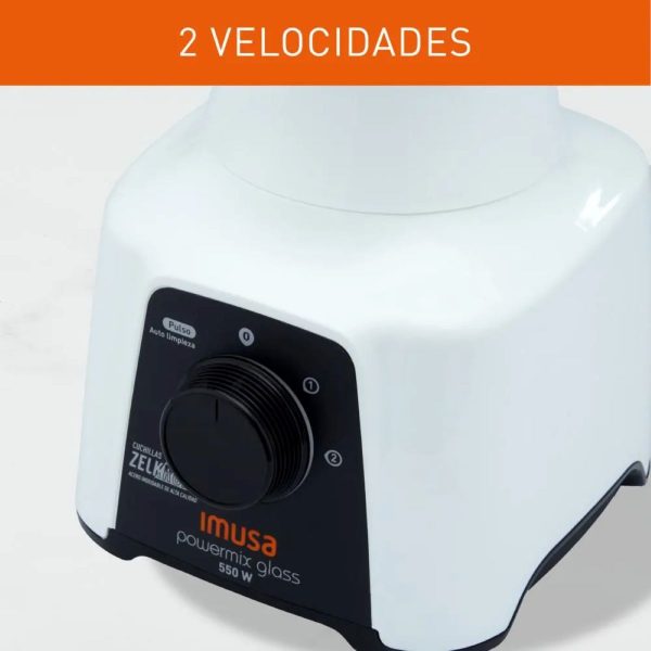 Licuadora IMUSA LM283156 Powermix Glass - Imagen 4