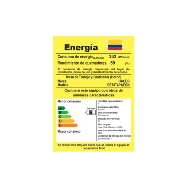 Estufas HACEB CC ROMERO 50 T Gp NE 50 - Imagen 6