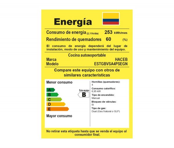 Estufa HACEB CC Romero Gab V Gn 90019 - Imagen 5