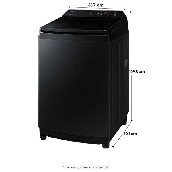 Lavadora SAMSUNG 19Kg Negra - Imagen 4