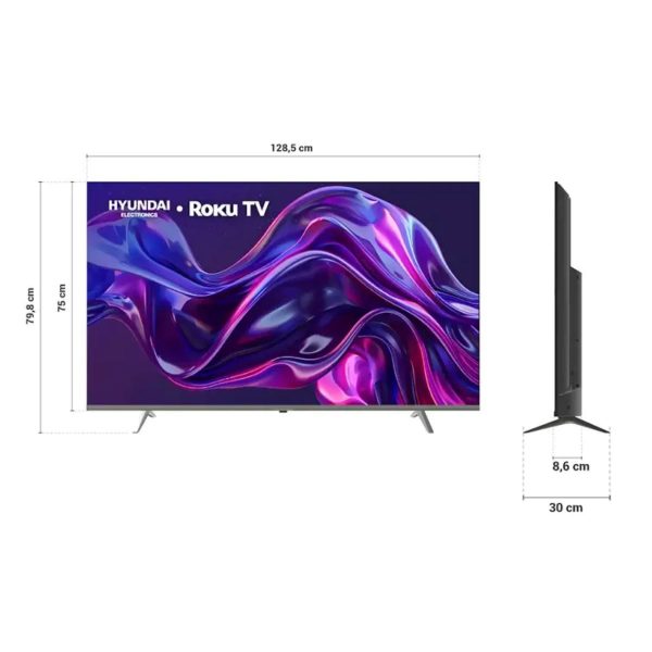 Televisor HYUNDAI 58" 4K UHD Roku - Imagen 3