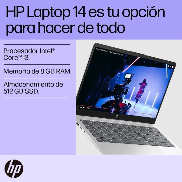 Portátil HP 14-EP0027LA Ci3 512GB 8GB Silver - Imagen 2